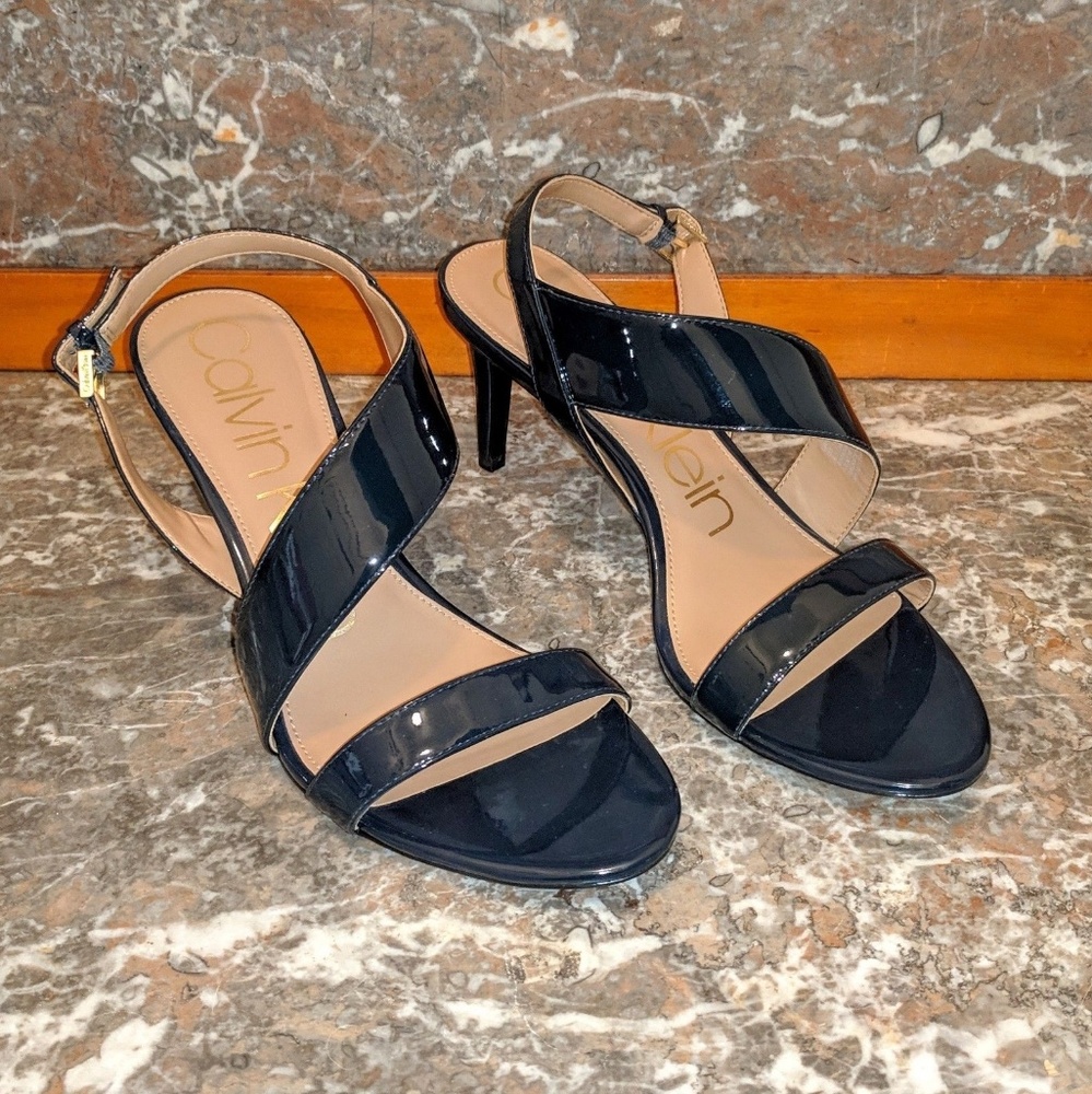 New Calvin Klein Heels, 8.5, Navy